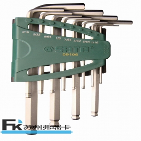 12件英制加長(zhǎng)球頭內(nèi)六角扳手組套